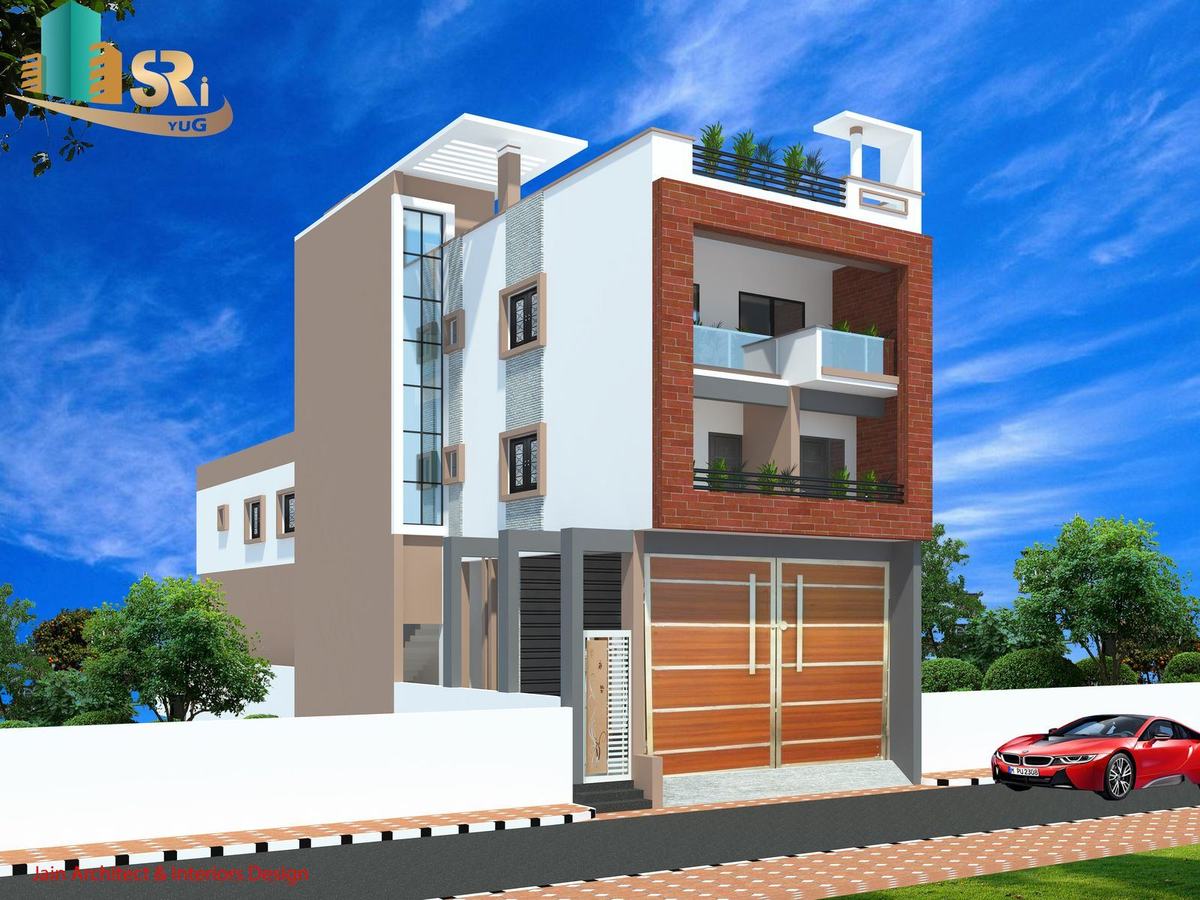18 × 45 North Facing Residence designed by Sri Yug Constructions & Architect