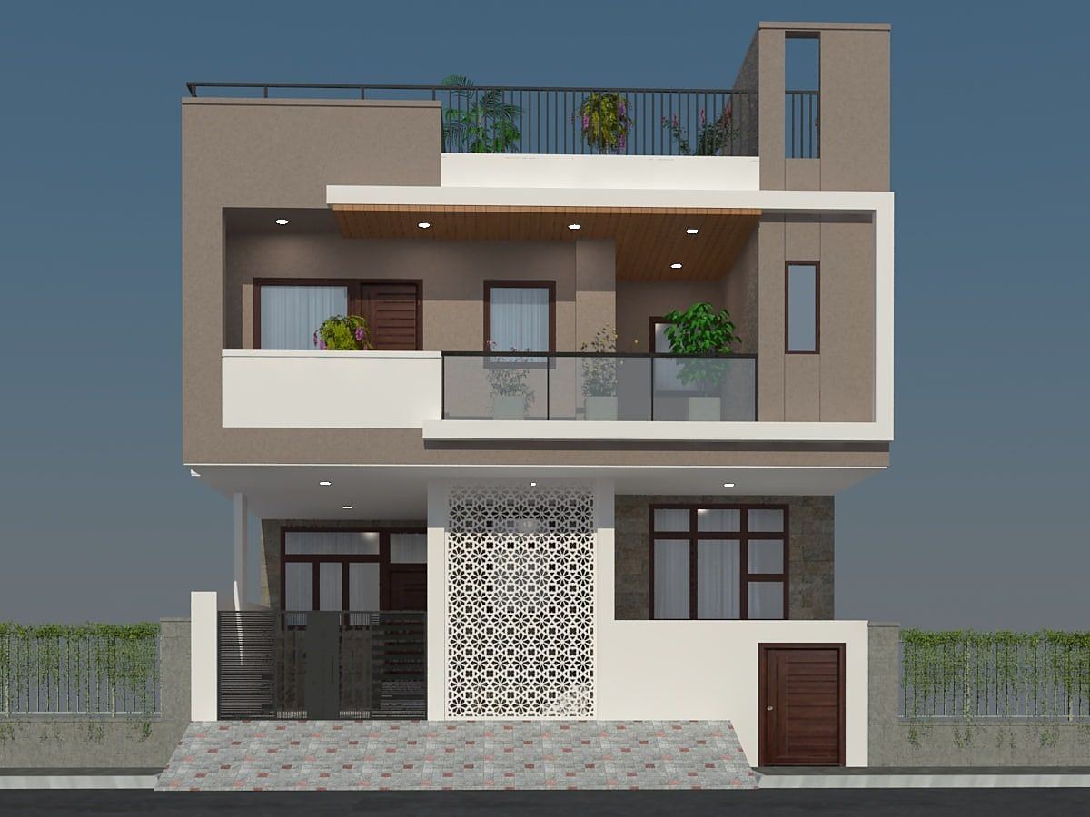 South-facing residence laid out around Vastu principles