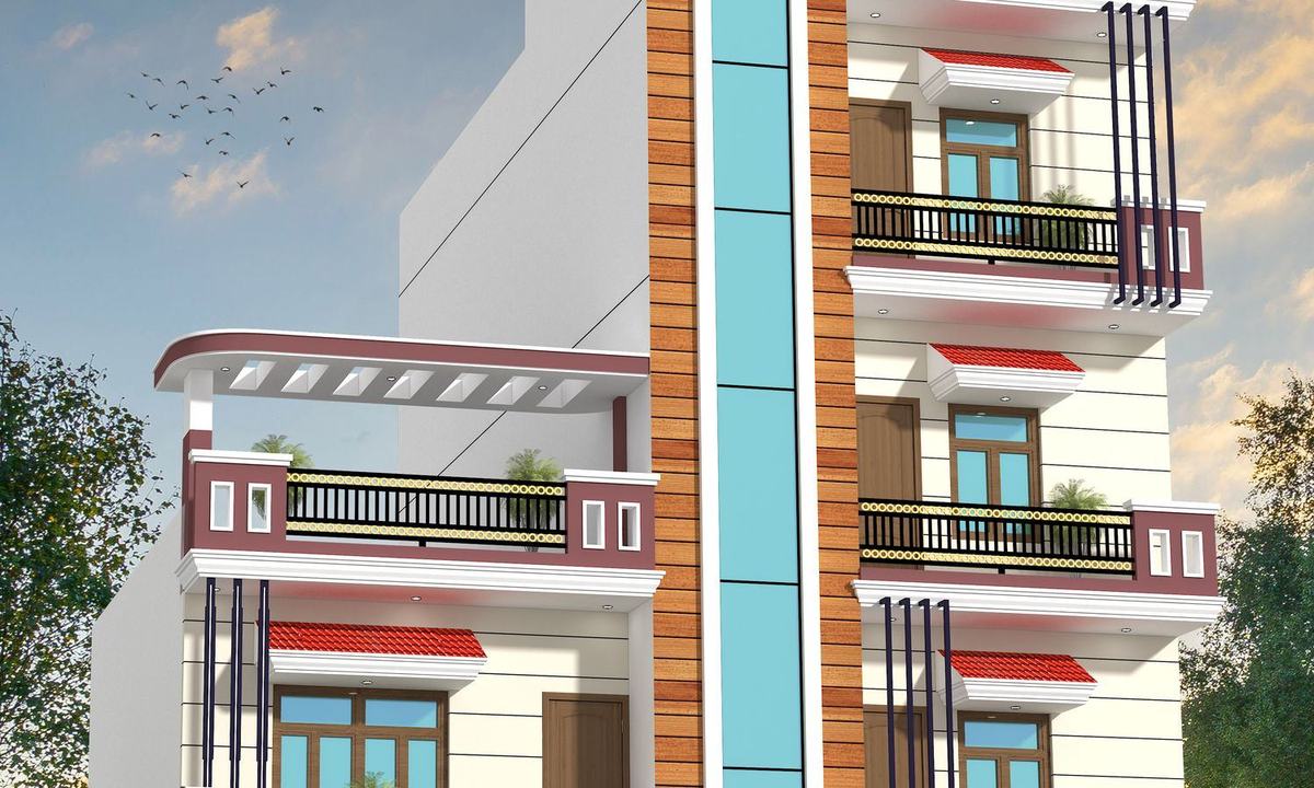 Narrow-plot elevation, revised option